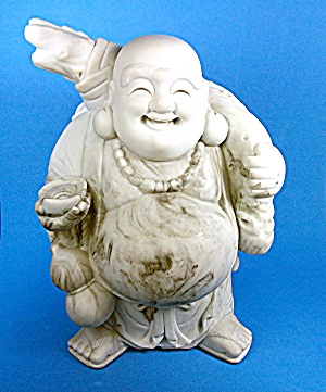 Standing Happy Buddha Ho Tai Cultured Marble