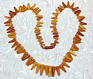Butterscotch Baltic Amber Necklace 28 Inch 46 Grams