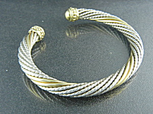 Alwand Vaughn 14k Gold And Sterling Silver Bracelet