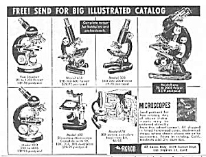 1953 Akron Microscope Magazine Ad