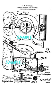 Patent Art: 1900s Carpet Sweeper - Matted