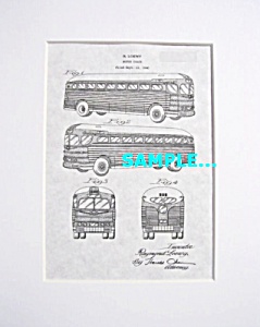 Patent Art: 1941 Greyhound Bus (Loewy) - Matted