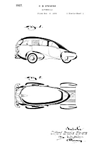 Patent Art: 1930s Brooks Stevens Streamline Car