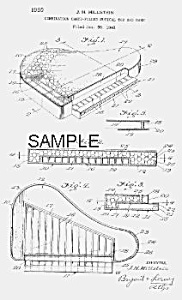 Patent Art: 1950s Piano Candy Container - Matted