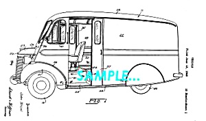 Patent Art: 1942 Divco-twin Milk Truck - Matted