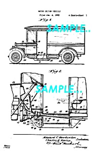 Patent Art: 1935 Continental Divco Milk Truck - Matted