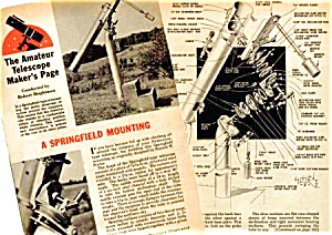 1957 Build A Springfield Telescope Mounting Mag Article