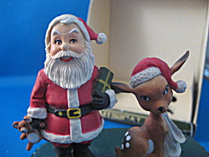 Santa And Reindeer Musci Box