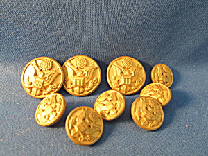 W.b. Metal Military Buttons