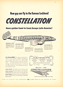 Lockheed Constellation Ad Adl0021 1946