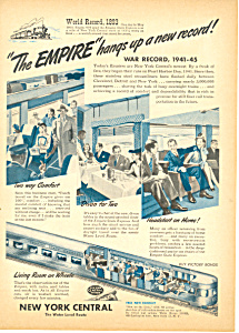 New York Central Railroad Empire Ad Adl0028 1945