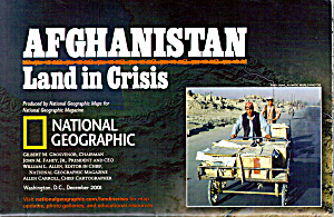 Afghanistan Land In Crisis Nat Geo Map Ma0022