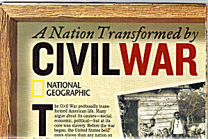 A Nation Transformed By Civil War Nat Geo Map Ma0025