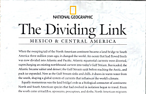 The Dividing Link Mexico And Central America Nat Geo Map Ma0028