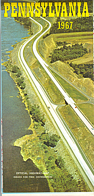 Pennsylvania Road Map 1967 Ma0031