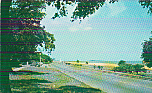 Mississippi Gulf Coast Highway And Beach Postcard P41053