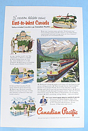 1952 Canadian Pacific With 18 Vacation Delights