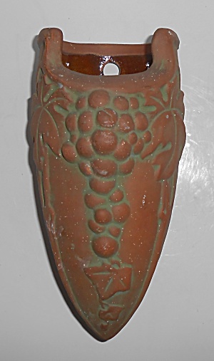 Peters And Reed Art Pottery Moss Aztec Leaves & Grapes